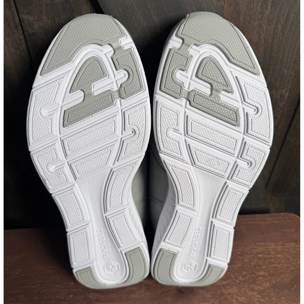 NWT Dockers Mens 11W Gray Comfort Flex Walker Shoes Shock Absorbant‎ Insole